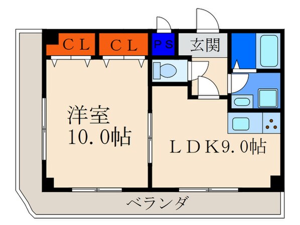 シャントゥ－ル城北の物件間取画像